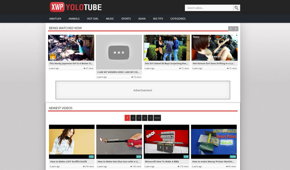 YoloTube Layout