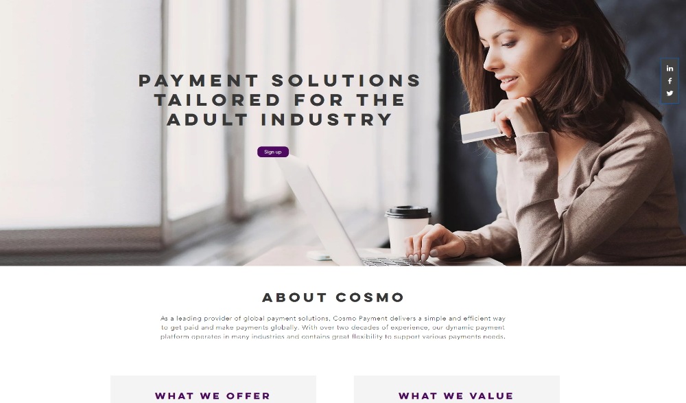 CosmoPay Layout