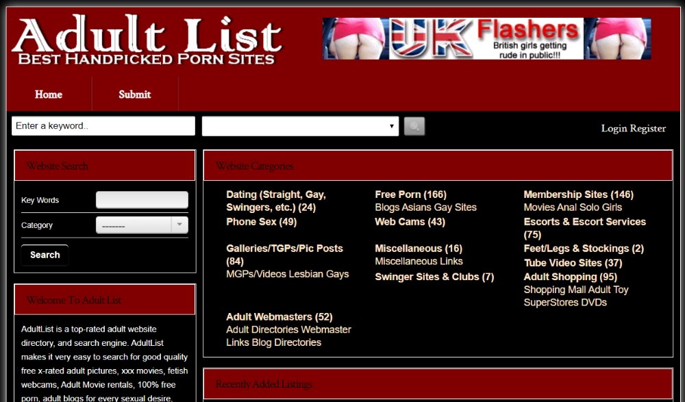 Porn Website Directory