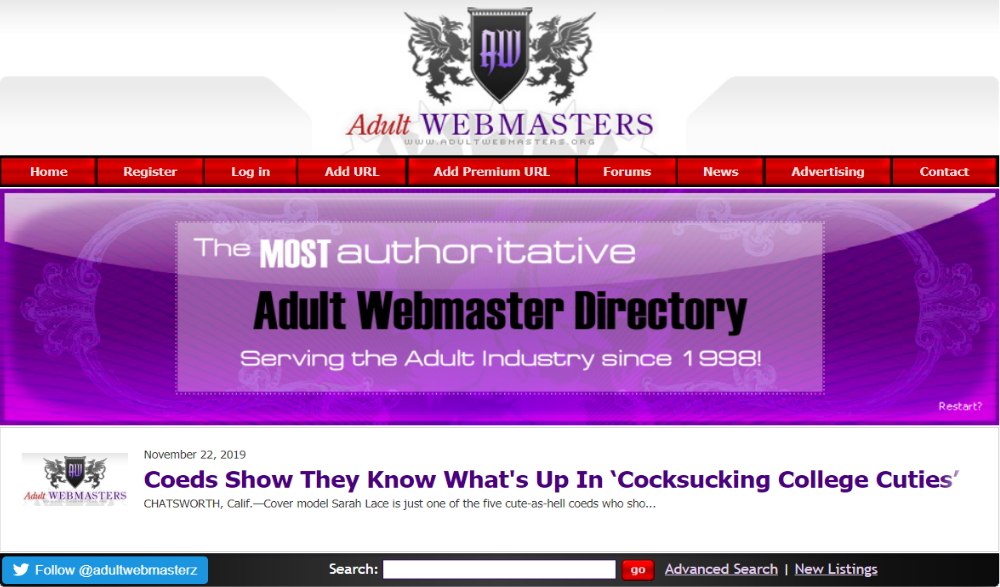 Adult Webmasters-Layout