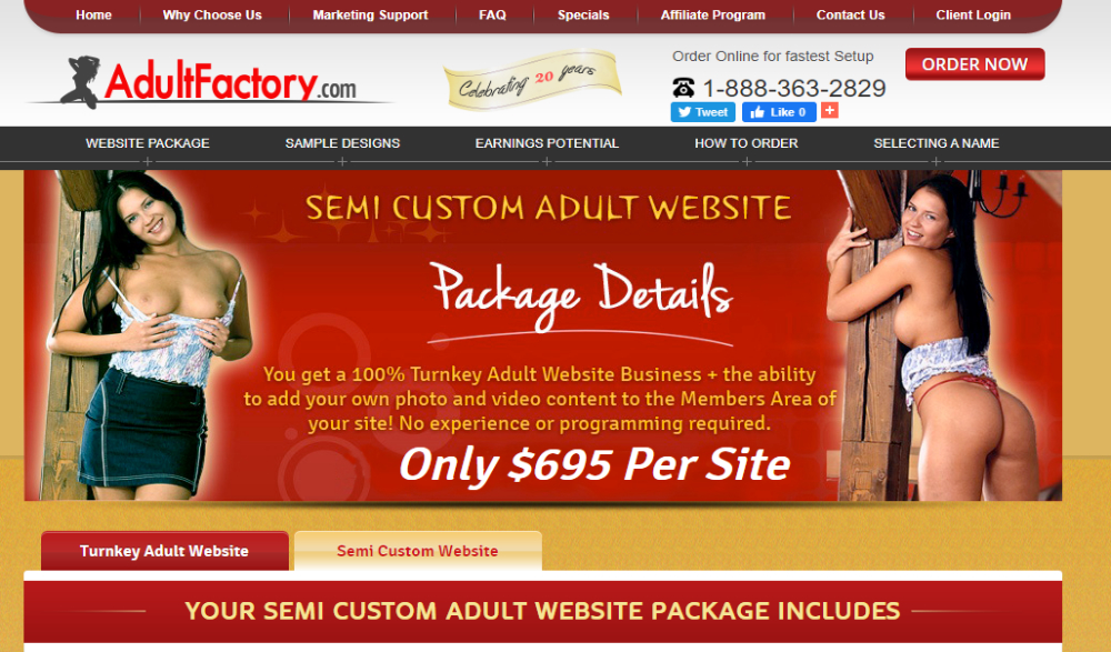 Semi Custom Website