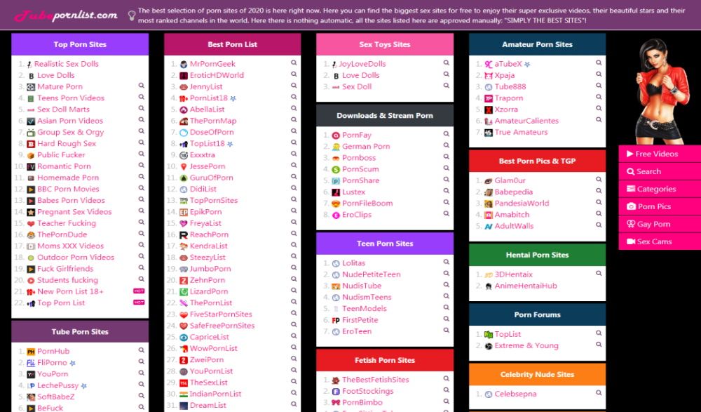 Tube Porn List Layout