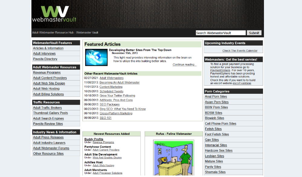 WebmasterVault Layout