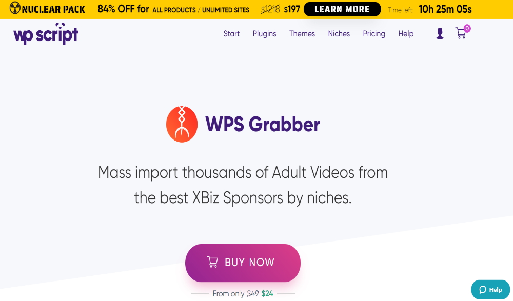 WP Script Adult XBiz Sponsors Mass Videos Grabber Layout